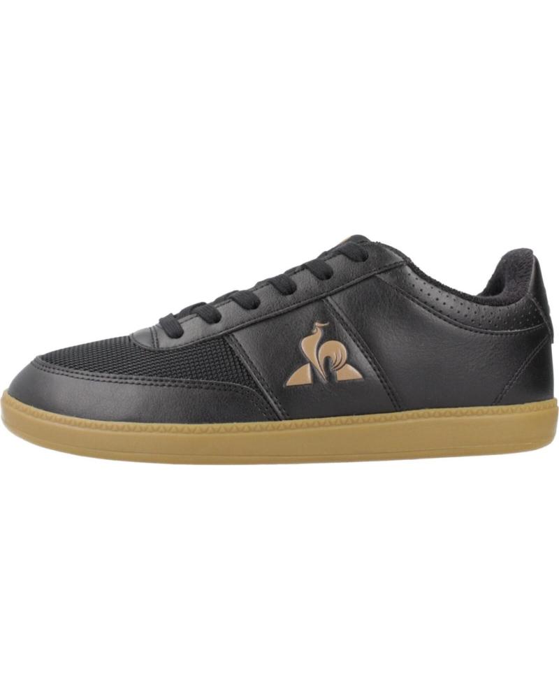 LE COQ SPORTIF LCS DERBY 1 - ZAPATILLAS CASUAL NEGRAS CON SUELA DE GOMA BLCKGM