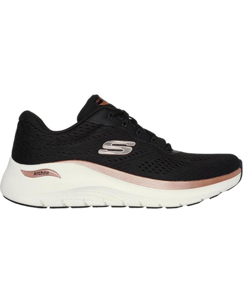 Deportivas de Mujer SKECHERS ZAPATILLAS DEPORTIVAS MUJER CORDONES ARCH FIT 2 0-GLOW THE D NEGRO