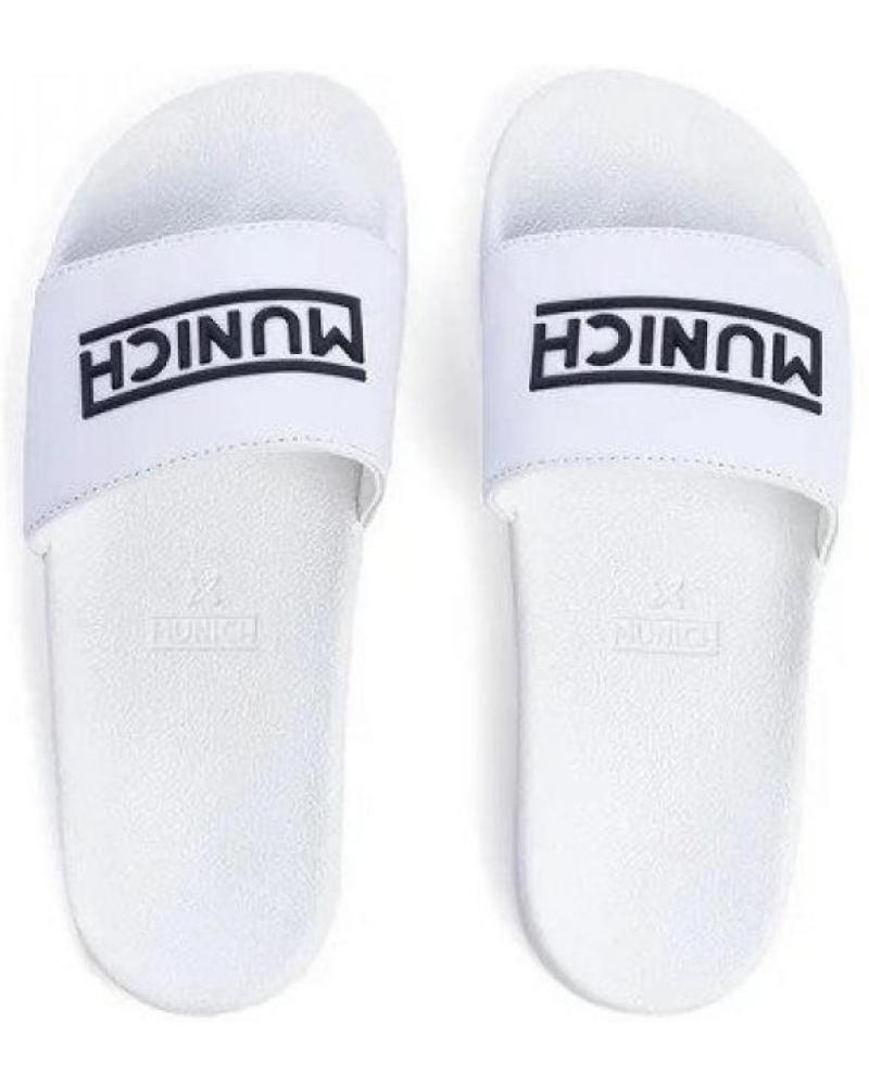 Chanclas de Hombre MUNICH FLAT SLIDER 3D 42 BLANCO