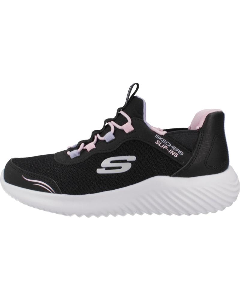 SKECHERS SLIP-INS SIMPLE CUTE ZAPATILLAS DEPORTIVAS NEGRAS BLK