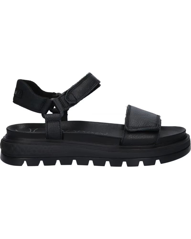 Sandalias de Mujer Timberland A2F2J Ray Cityankle Strap Black Full-grain