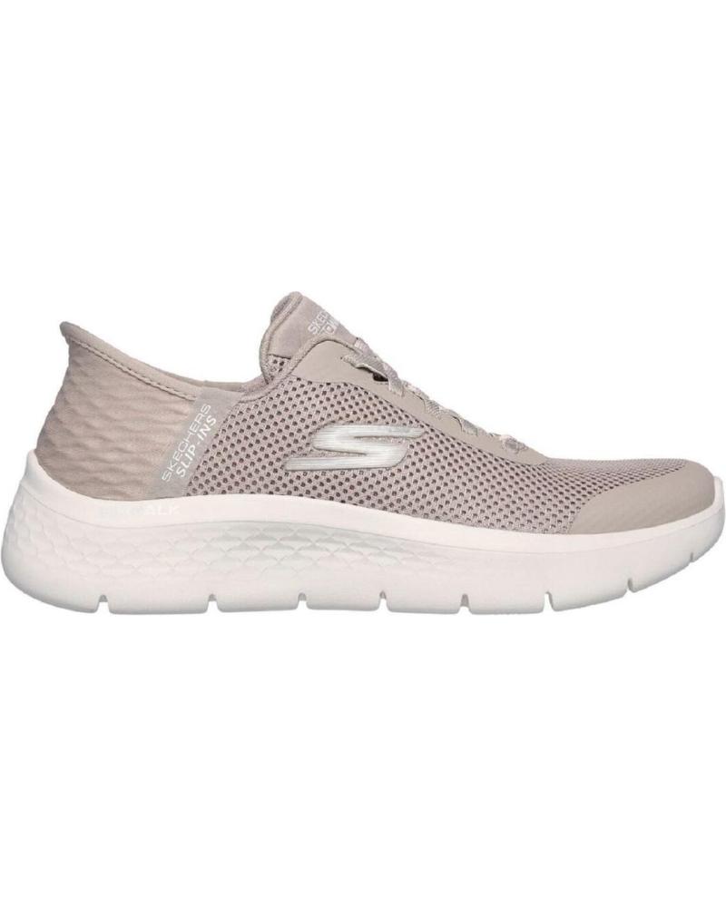 Deportivas de Mujer SKECHERS 124836 ZAPATILLAS CASUAL DE MUJER CREMA SLIP INS TAUPE