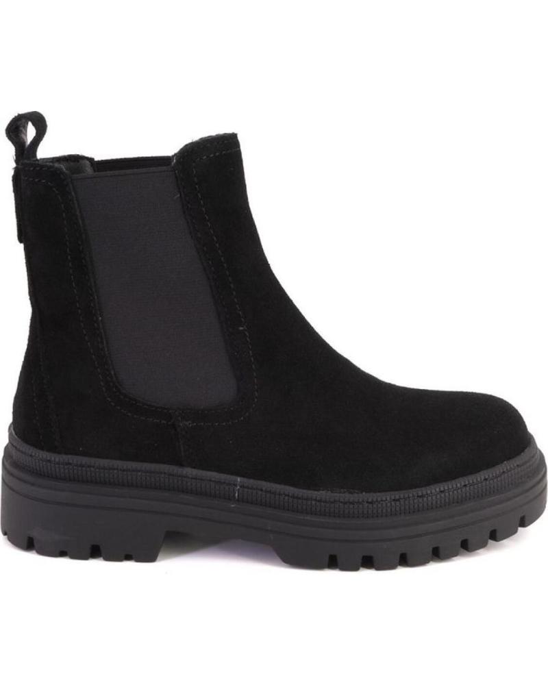 Botins de Mulher KELARA K31281 BOTINES DE MUJER ANTE SERRAJE NEGRO