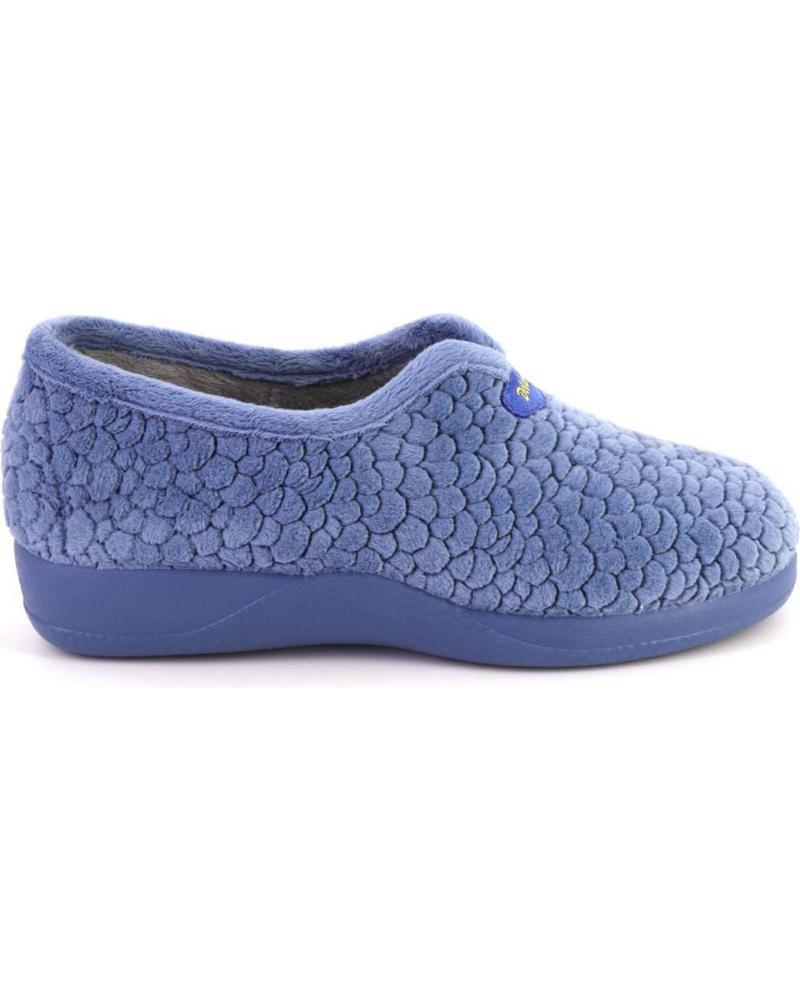 Calzado de casa de Mujer DEVALVERDE 1142 ZAPATILLAS DE CASA DE MUJER AZUL