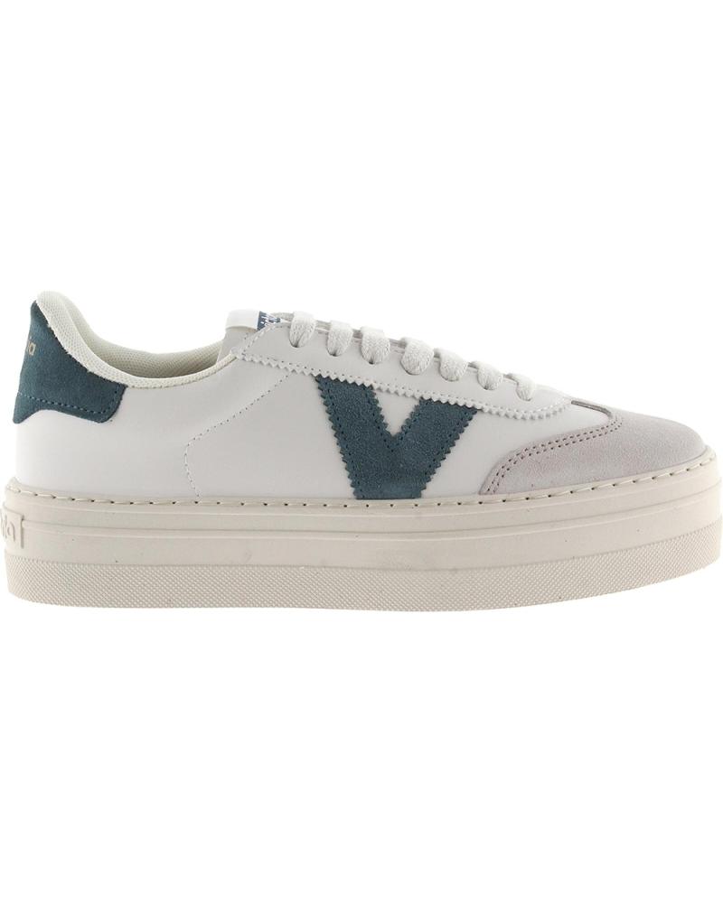 VICTORIA BARCELONA CICLISTA 1092169 ZAPATILLAS EFECTO PIEL Y SERRAJE PETRÓLEO PETROLEO