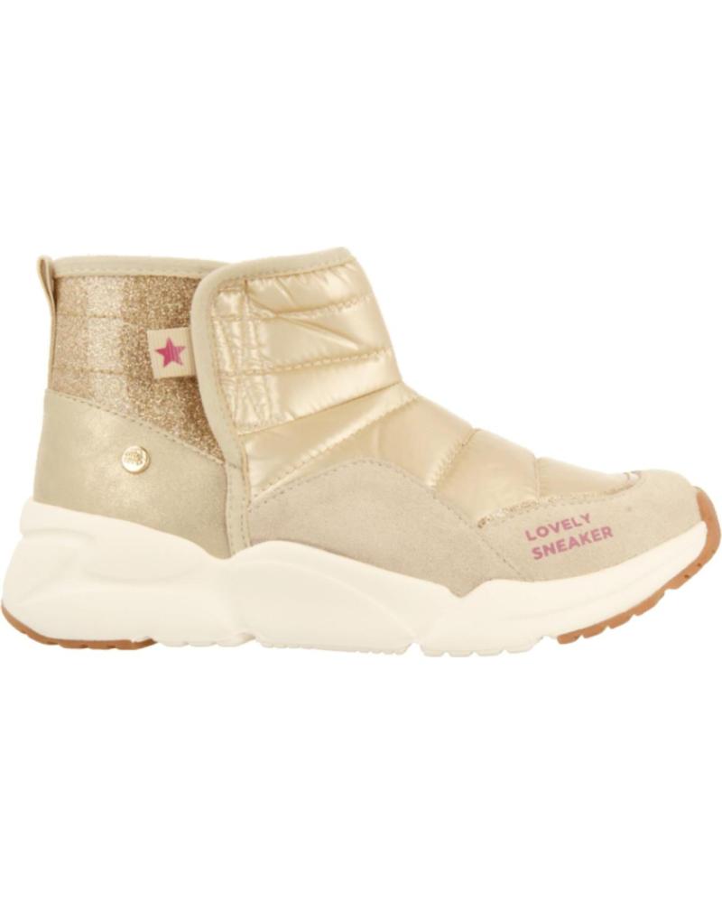 BOTÍN ACOLCHADO GIO ?????PPO UDBY PARA NIÑA Y MUJER, DORADO ORO