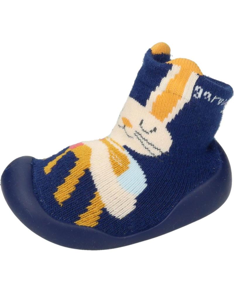 GARVALIN ZAPATILLAS DE CASA SOCKS DISEÑO CONEJO AZUL MARINO 241311-A008 MARINO