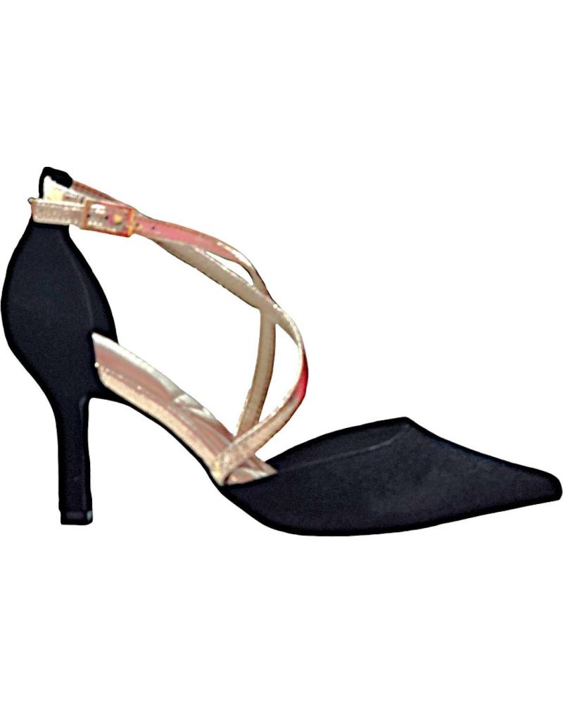Sandalias de Mujer MENBUR ZAPATOS FIESTA TERCIOPELO NEGRO 01 NEGRO