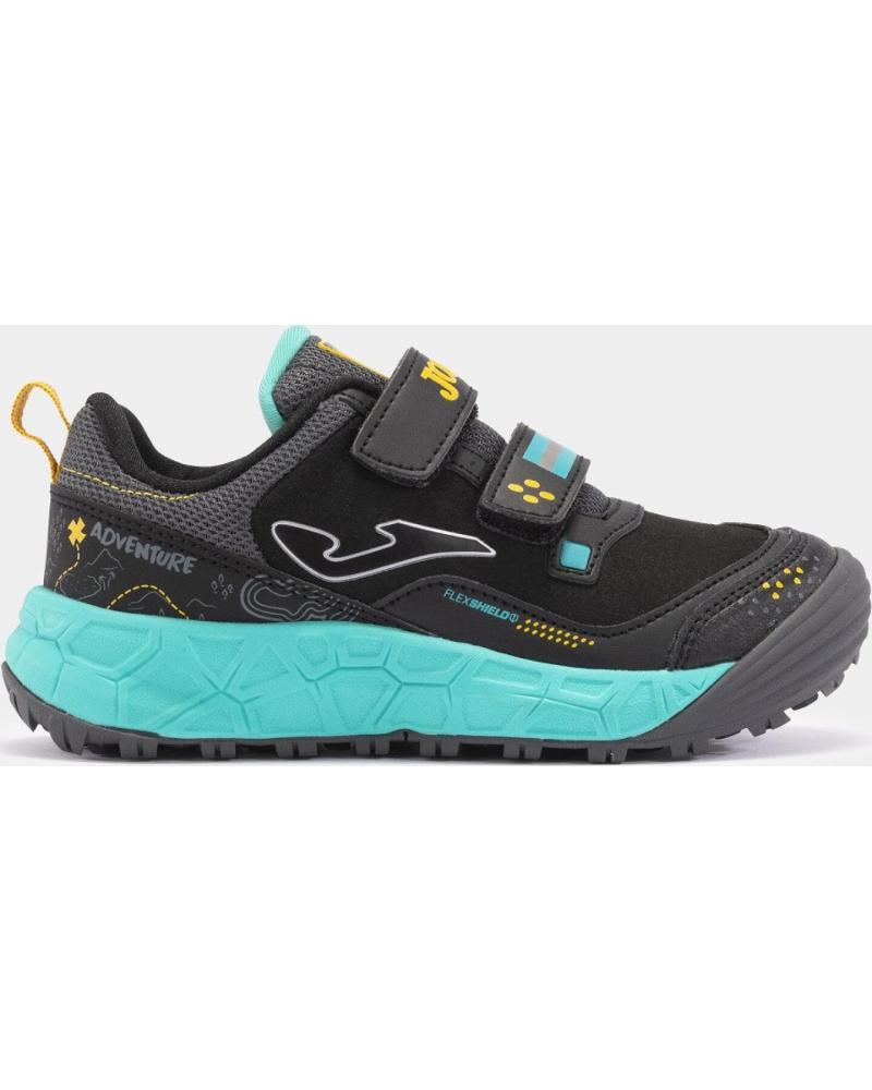 JOMA ZAPATILLAS ADVENTURE A2401 NEGRAS PARA NIÑOS CON VELCRO NEGRO