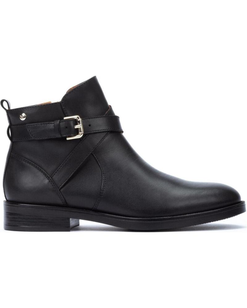 BOTÍN PIKOLINOS PUERTOLLANO W3C-8869 PIEL NEGRO CON HEBILLA BLACK