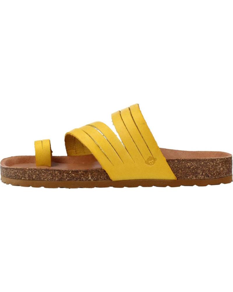 Sandalias de Mujer THE HAPPY MONK SANDALIAS MUJER MODELO POMPEYA 001 COLOR AMARILLO MOSTAZA