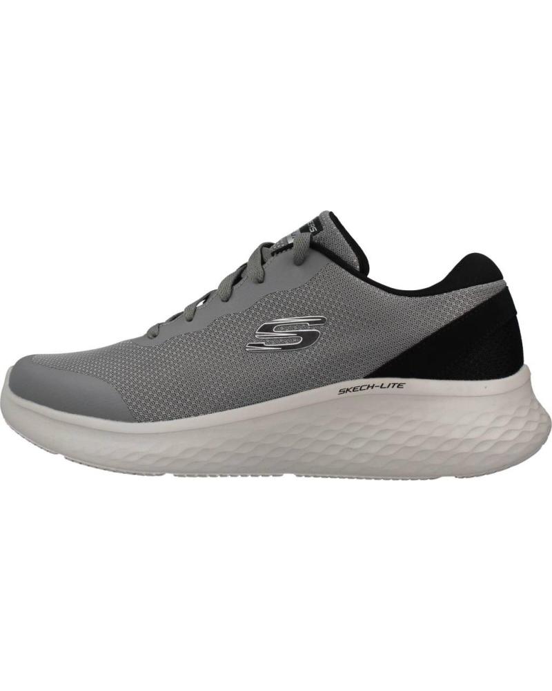 SKECHERS ZAPATILLAS SKECH-LITE PRO GRIS NEGRO GYBK