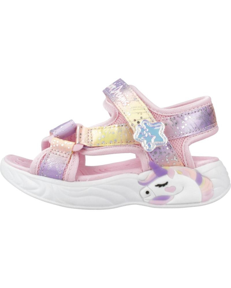 SANDALIAS SKECHERS NIÑA 302682N ROSAS TORNASOL UNICORNIO LPMT