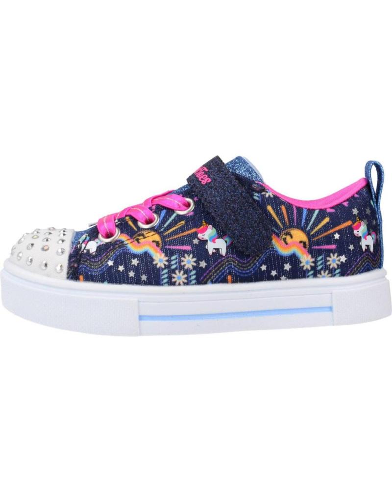 Deportivas de Niña SKECHERS ZAPATILLAS NINA MODELO TWINKLE SPARKS COLOR AZUL NVMT