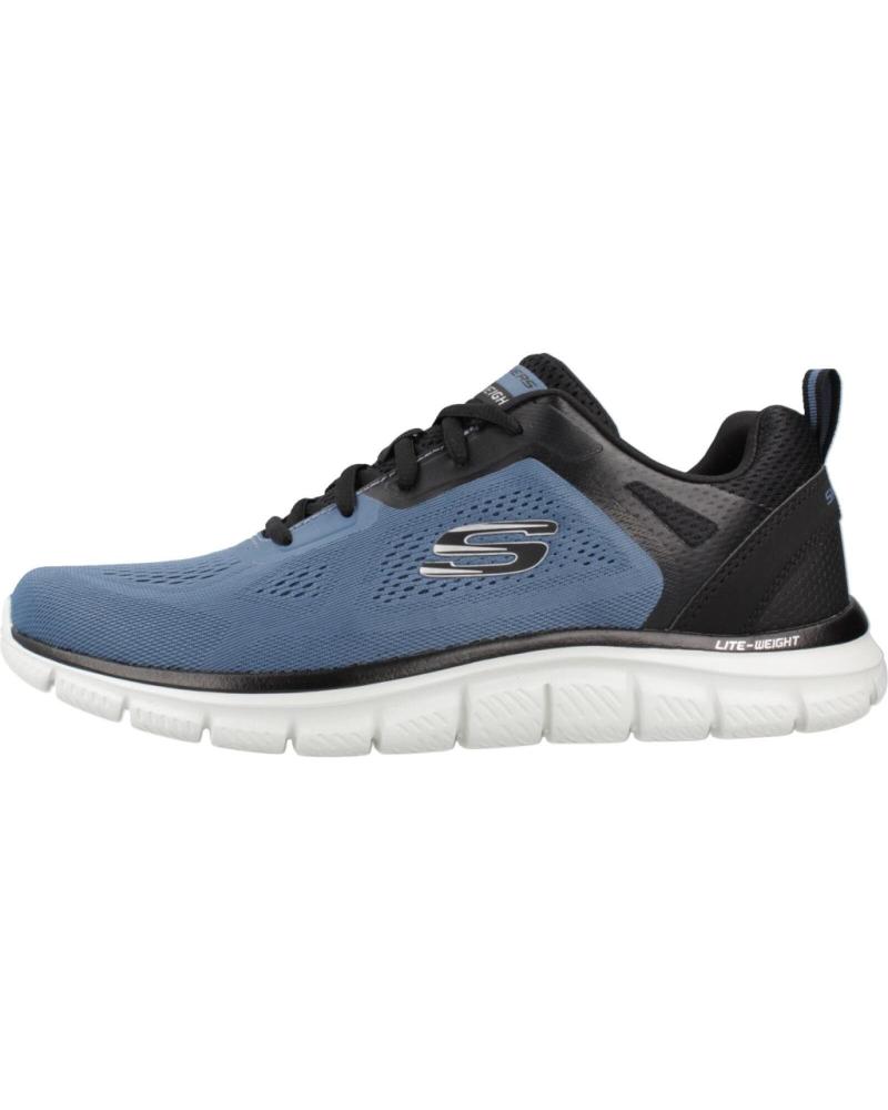 SKECHERS TRACK BROADER BLBK: ZAPATILLAS CASUAL PARA HOMBRE, AZUL BLBK