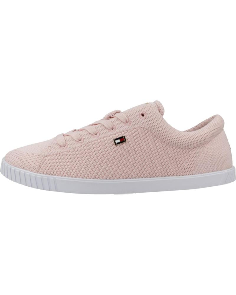Deportivas de Mujer TOMMY HILFIGER ZAPATILLAS MUJER MODELO FLAG LACE UP SNEAKER KNI COLOR ROSA TJQ