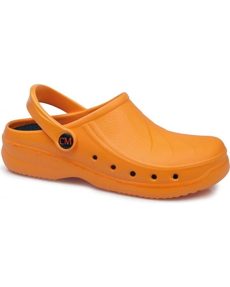 Zuecos de Mujer y Hombre CALZAMEDI ZUECO DE TRABAJO ANATOMICO UNISEX NARANJA