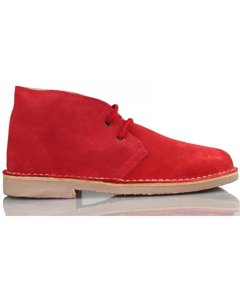 Botines de Mujer y Hombre y Niña y Niño ARANTXA ARANCHA PISACACAS COMODOS UNISEX PIEL ROJO