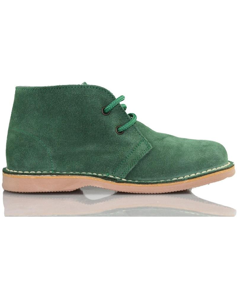 Botines de Mujer y Hombre y Niña y Niño ARANTXA ARANCHA PISACACAS COMODOS UNISEX PIEL VERDE