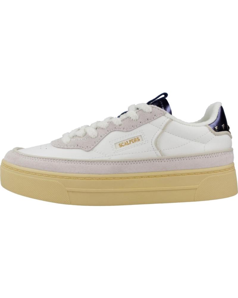 Deportivas de Mujer SCALPERS ZAPATILLAS MUJER MODELO BOTTO D COLOR BLANCO BEIGE