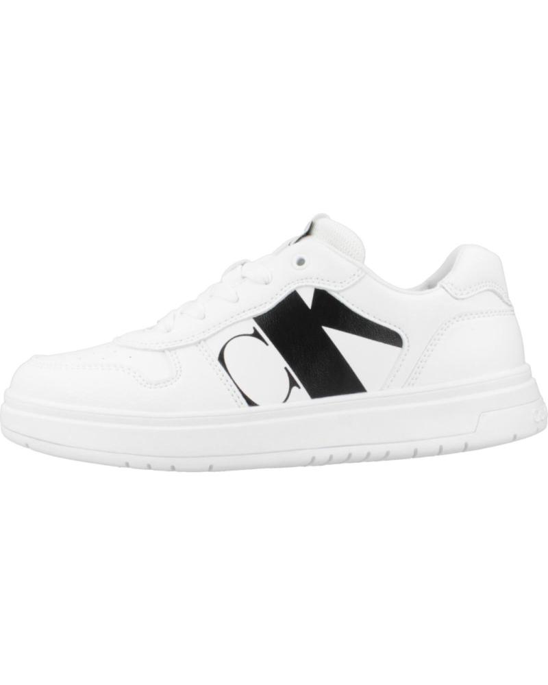 Deportivas de Mujer y Niño CALVIN KLEIN ZAPATILLAS MODELO V3X980867 COLOR BLANCO WHITE WHITE