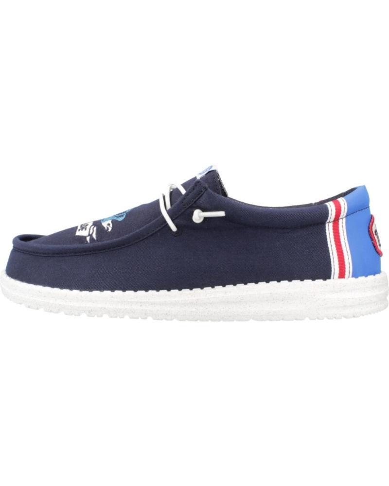 Zapatos de Hombre HEY DUDE ZAPATILLAS HOMBRE MODELO WALLY STARS N SKULLS COLOR AZUL NAV NAVY