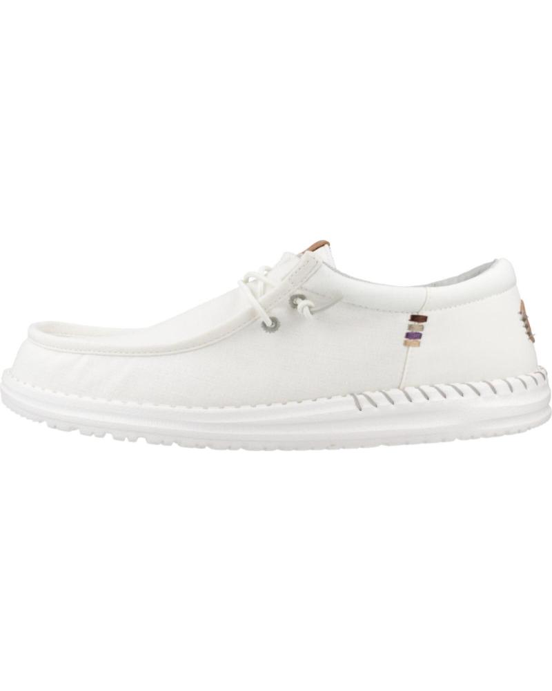 Zapatos de Hombre HEY DUDE ZAPATILLAS HOMBRE MODELO WALLY FUNK NYLON CRAFT COLOR BLANCO STNWHT