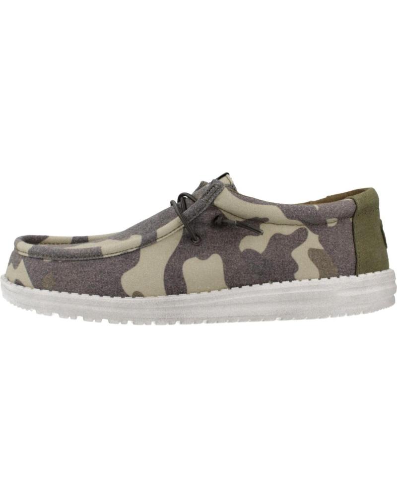 Zapatos de Hombre HEY DUDE ZAPATILLAS HOMBRE MODELO WALLY WASHED COLOR VERDE CAMO
