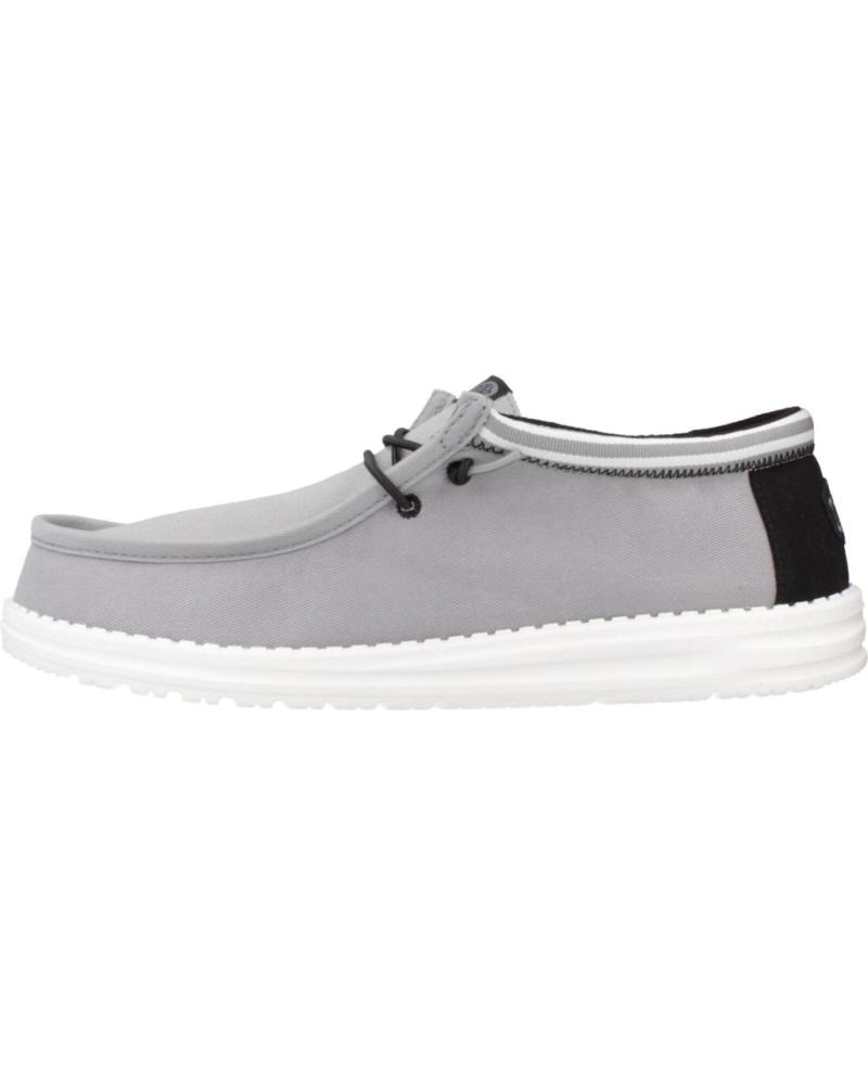 Deportivas de Hombre HEY DUDE ZAPATILLAS HOMBRE MODELO WALLY LETTERMAN COLOR GRIS GRYWHT
