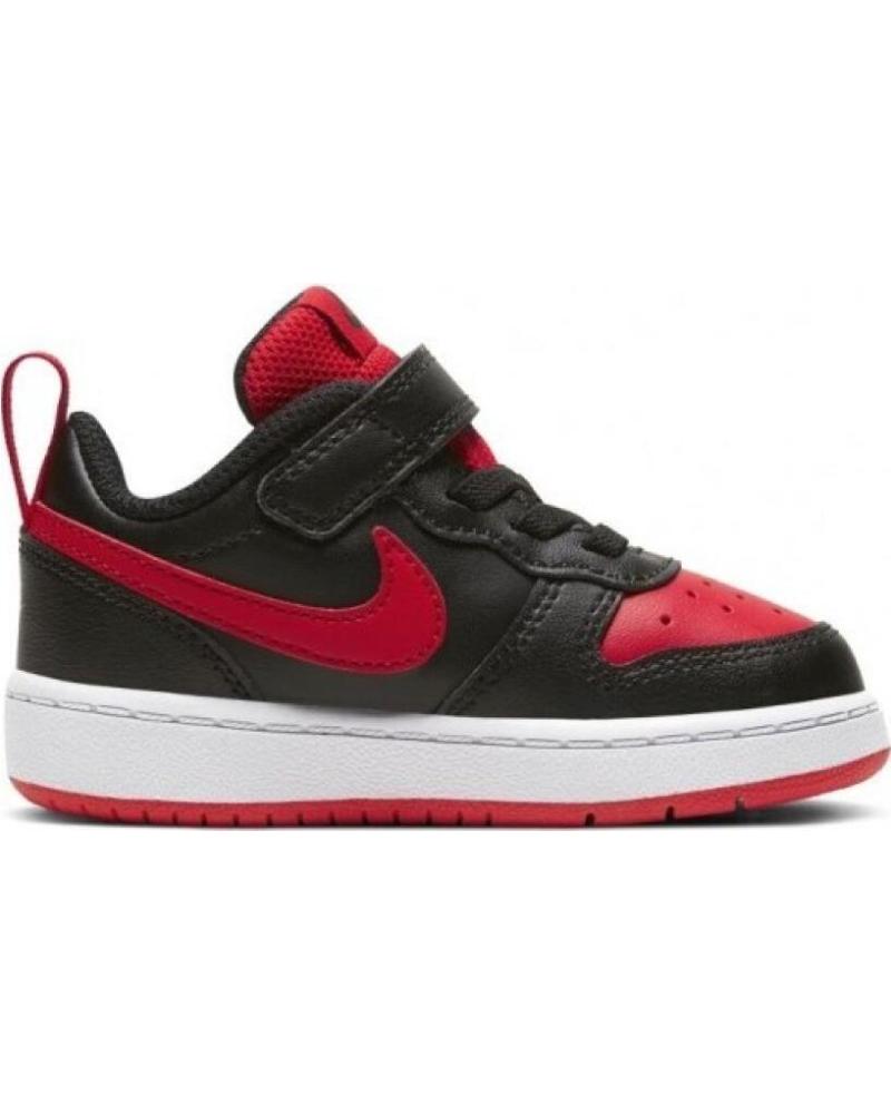 NIKE COURT BOROUGH LOW 2 TDV BQ5453 ZAPATILLAS NEGRO ROJO NEGRO
