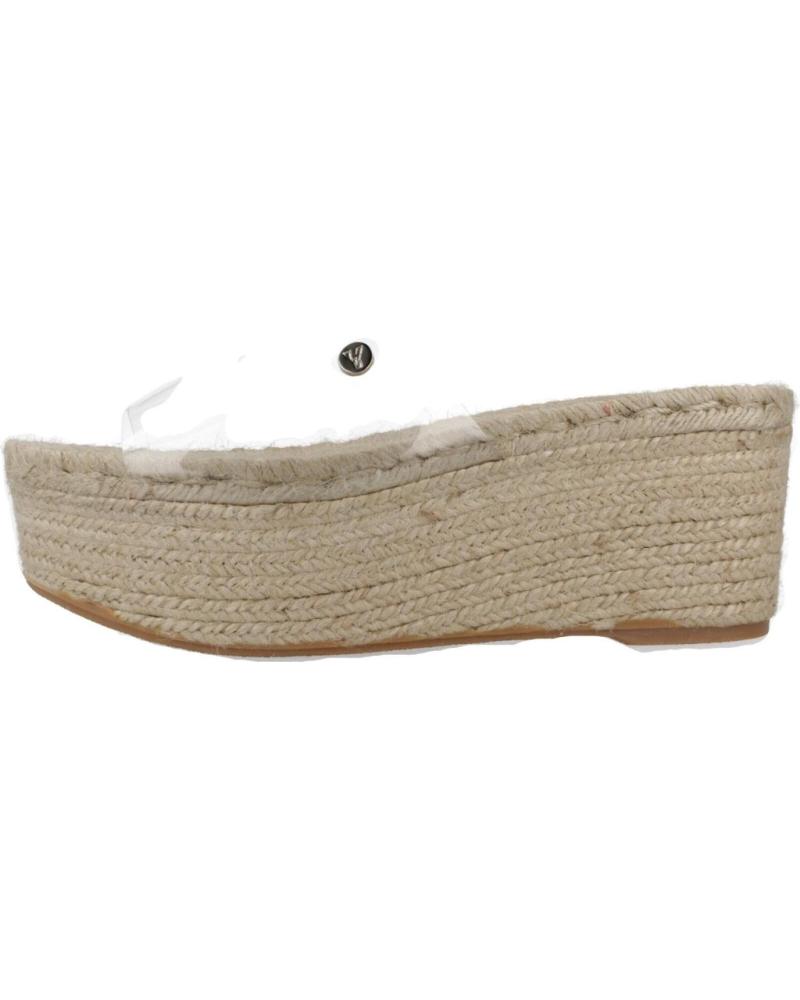 Sandalias de Mujer YELLOW ALPARGATAS MUJER MODELO LA TRANSPARENTE COLOR MARRON VINILLO