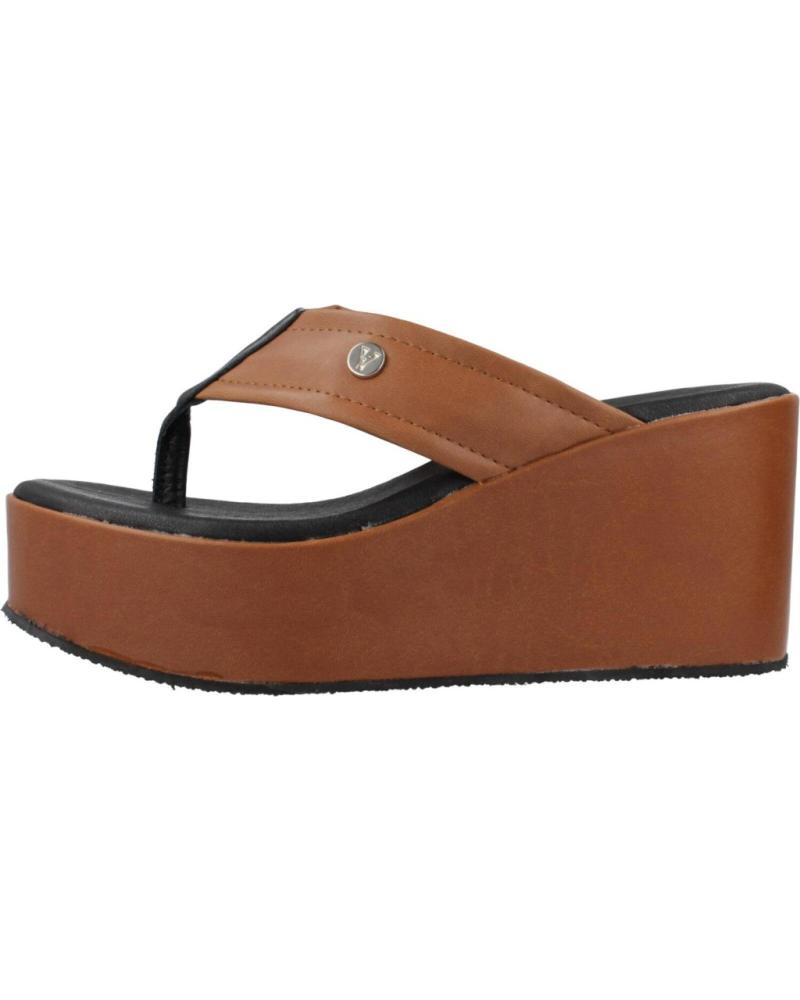 Sandalias de Mujer YELLOW SANDALIAS MUJER MODELO LIZZIE COLOR MARRON CUERO