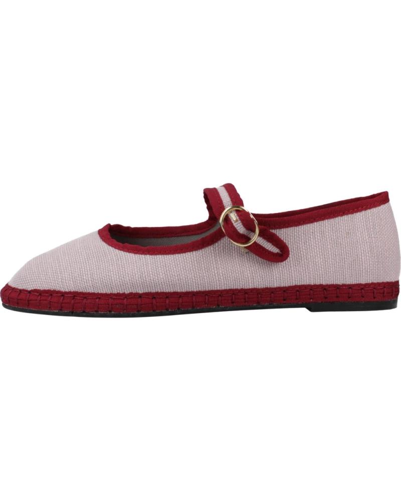 Bailarinas de Mujer IBIZAS HERITAGE BAILARINAS MUJER MODELO MARYJANE COLOR ROJO MALVA