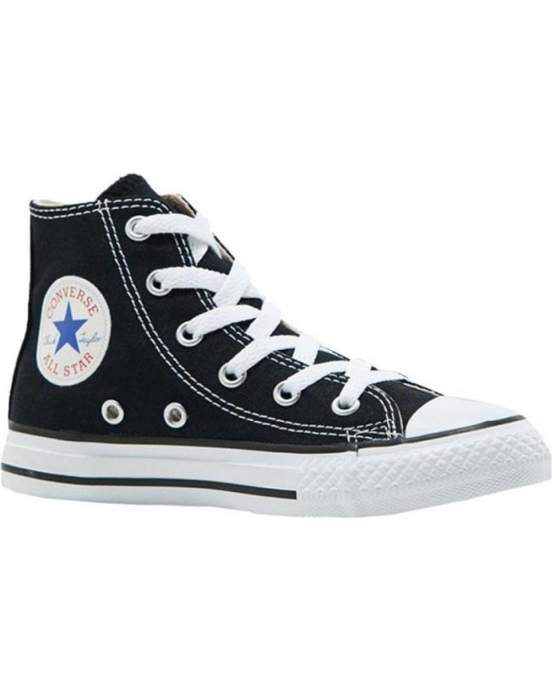 ZAPATILLAS CONVERSE BOTÍN LONA NEGRAS PARA NIÑOS NEGRO