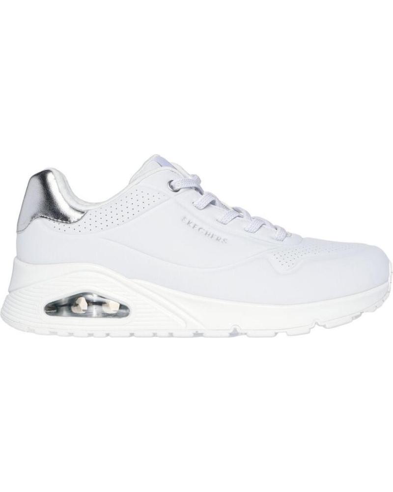 ZAPATILLAS SKECHERS UNO SHIMMER AWAY 155196-WSL BLANCO BLANCO