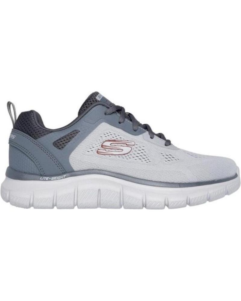 SKECHERS TRACK BROADER 232698 ZAPATILLAS DEPORTIVAS CASUAL GRIS GRI