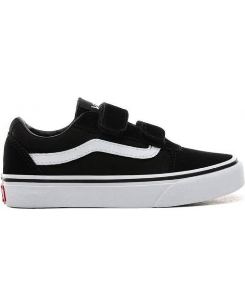 Vans Ward V Suede Canvas Velcro Negro - Zapatillas Infantiles Negro