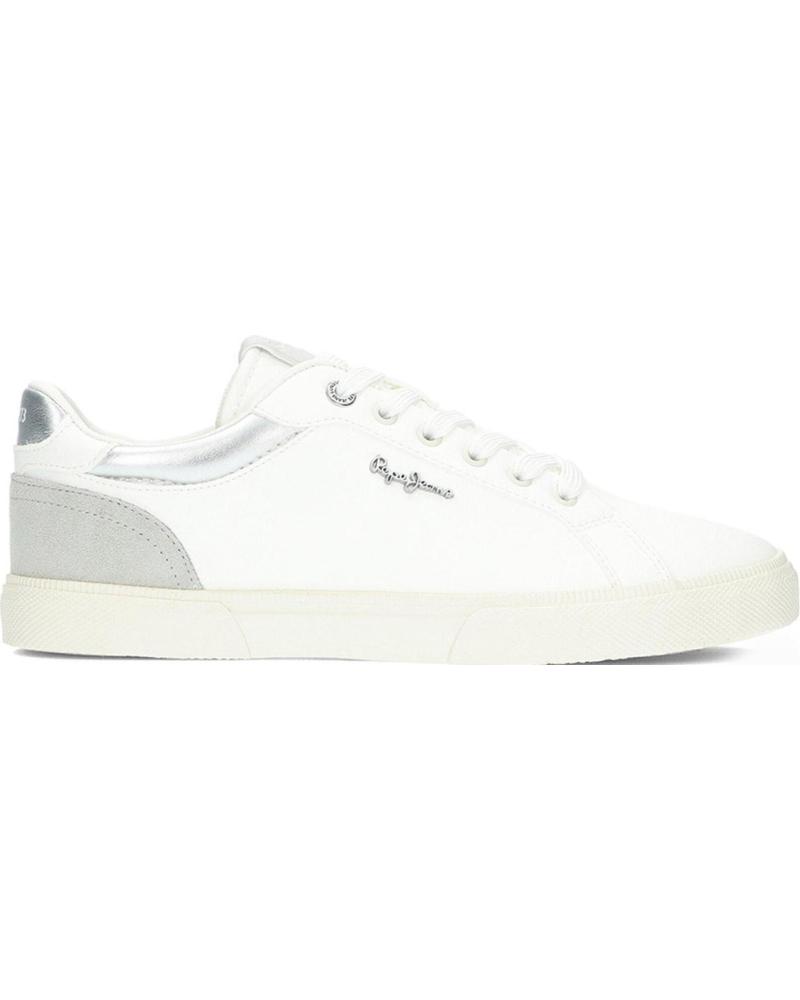 PEPE JEANS KENTON COURT W 934SLVR - ZAPATILLAS CASUAL BLANCAS BLANCO