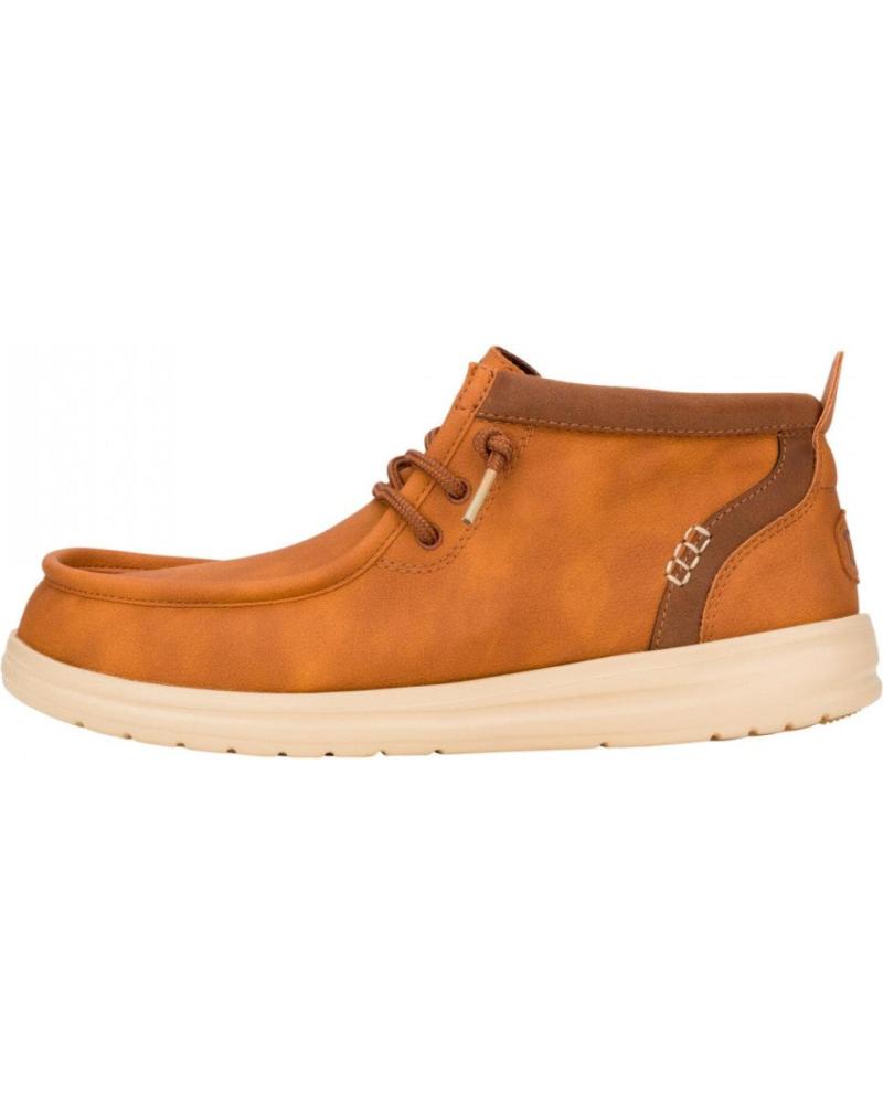 Botines de Hombre HEY DUDE HOMBRE MOCASINES WALLY MID GRIPR CLASSIC 42051-2DU COGNAC TA VARIOS COLORES