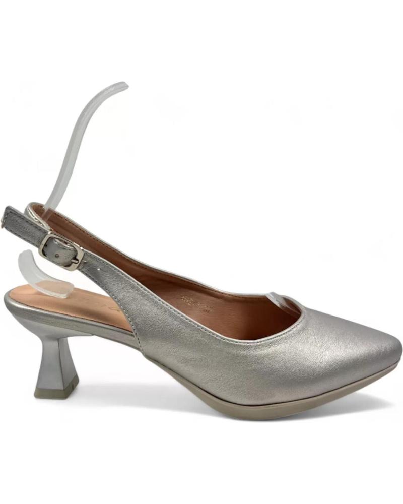 Sandalias de Mujer TIMBOS SANDALIA TACON DESTALONADO MUJER PLATA 130419 PLATEADO