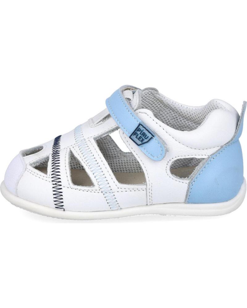 Sandalias de Niño BUBBLE BOBBLE SANDALIAS RESPETUOSAS PF221-5 DE PIEL BLANCO