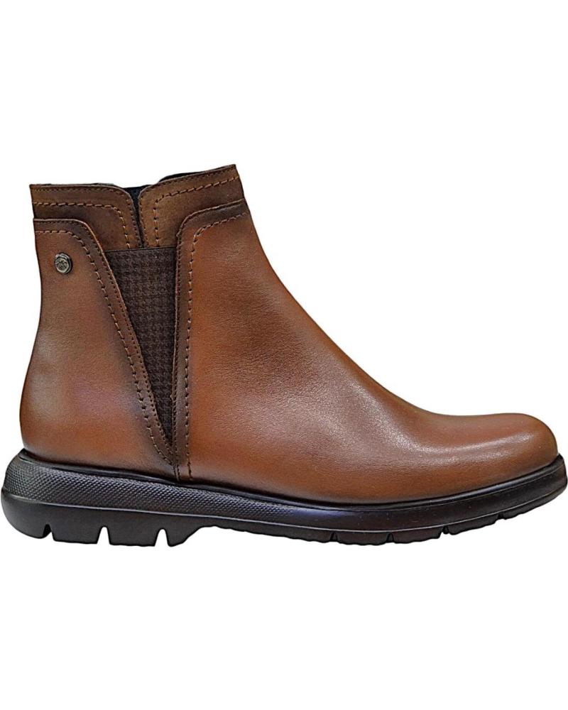 Botines de Mujer FLUCHOS BOTIN PLANO PIEL CUERO SUGAR NOB CUERO CUERO