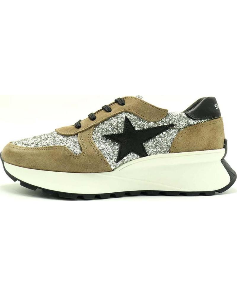 Deportivas de Mujer SILVER MOOSE DEPORTIVO DELUXE 10621 PIEDRA - ARGENTA