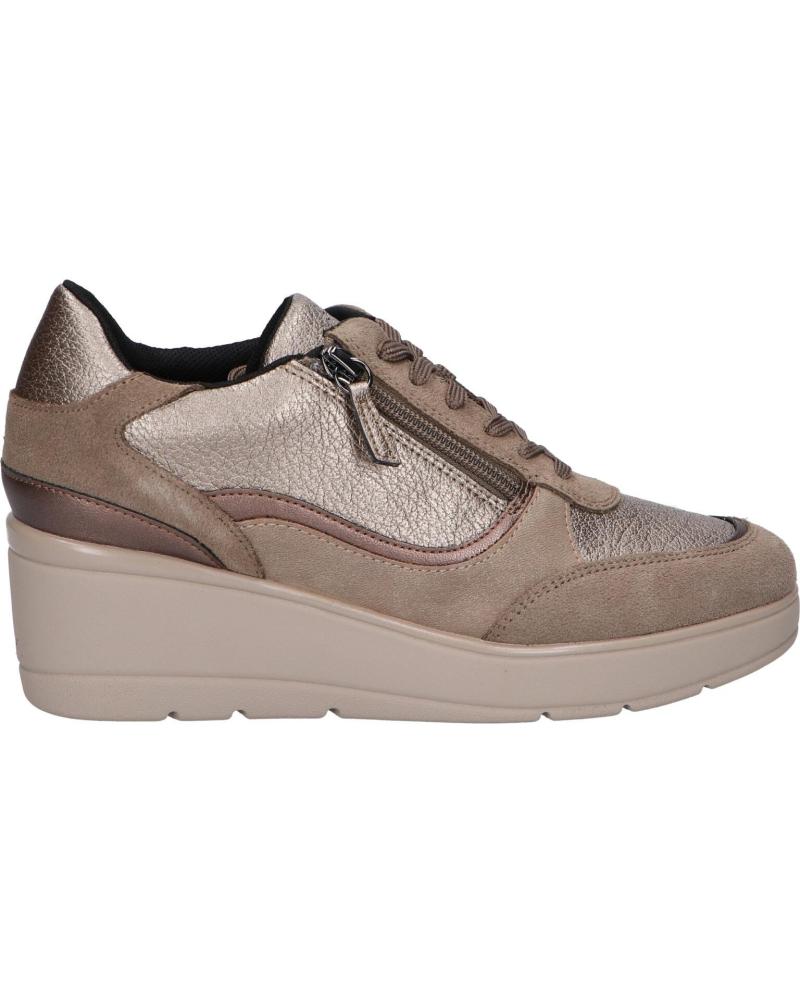 ZAPATILLAS DEPORTIVAS GEOX D ILDE D46RAA TAUPE CON PLATAFORMA C6029 TAUPE