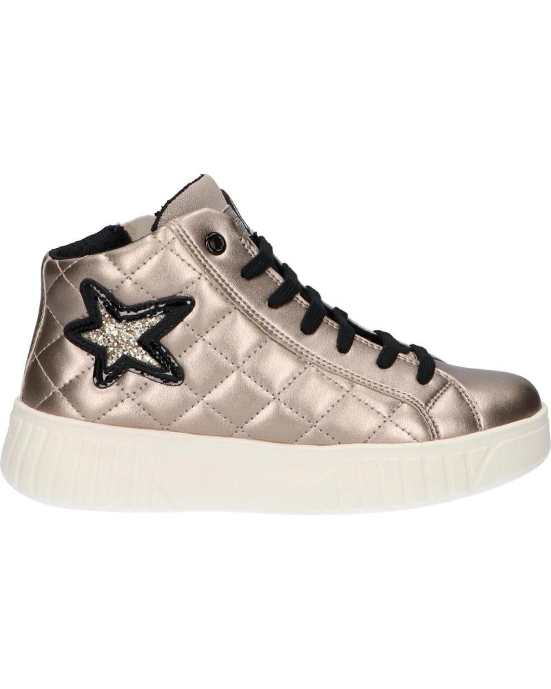 Botines de Niña GEOX J46DVA 000NF J MIKIROSHI C2229 PLATINUM-BLACK