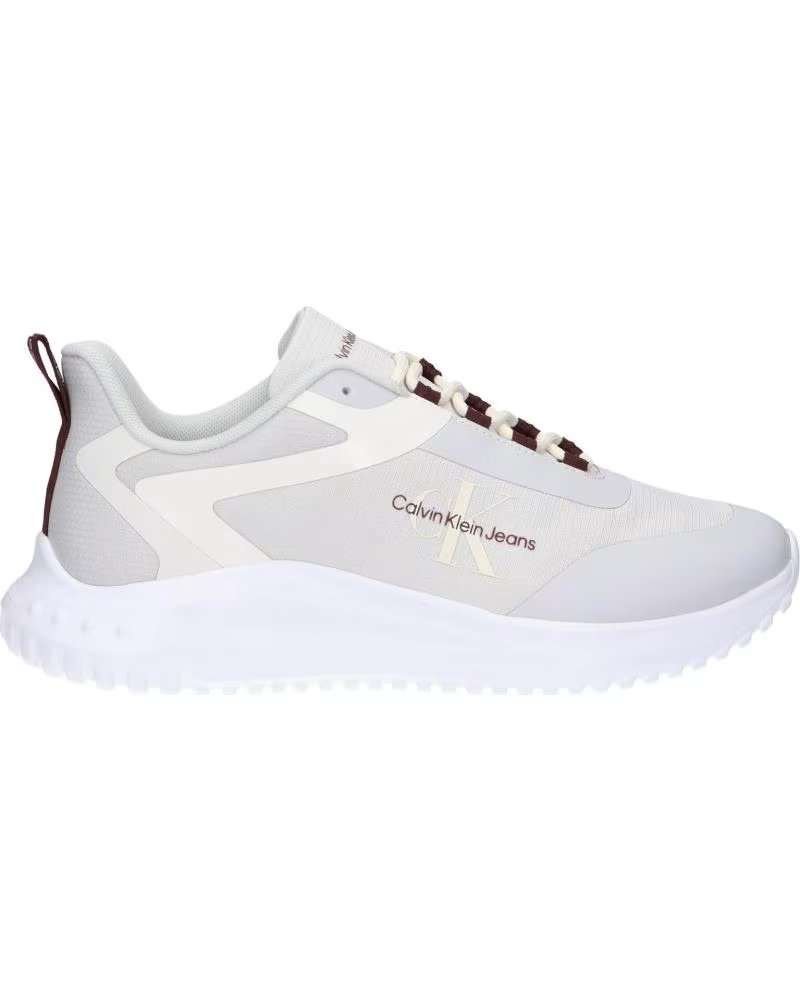 Calvin Klein YM0YM00968 Eva Runner Low Lace 01V Mushroom-bitter Chocolate