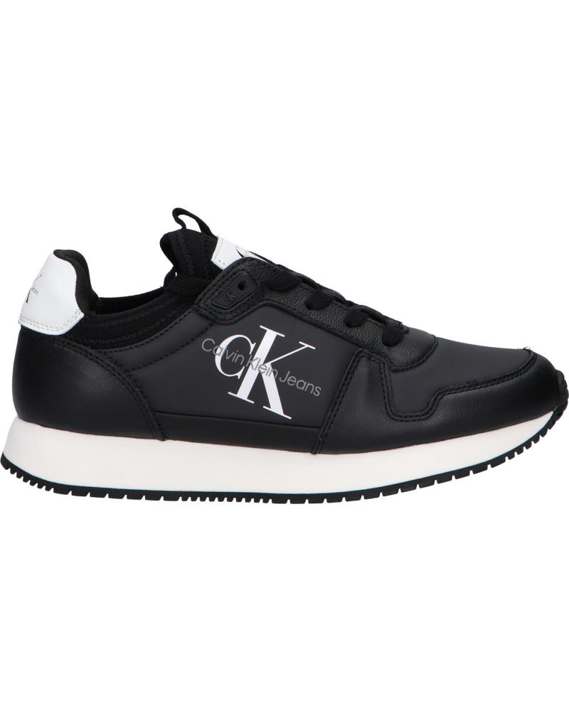 Deportivas de Mujer CALVIN KLEIN YW0YW01616 RUNNER SOCK 0GM BLACK-BRIGHT WHITE