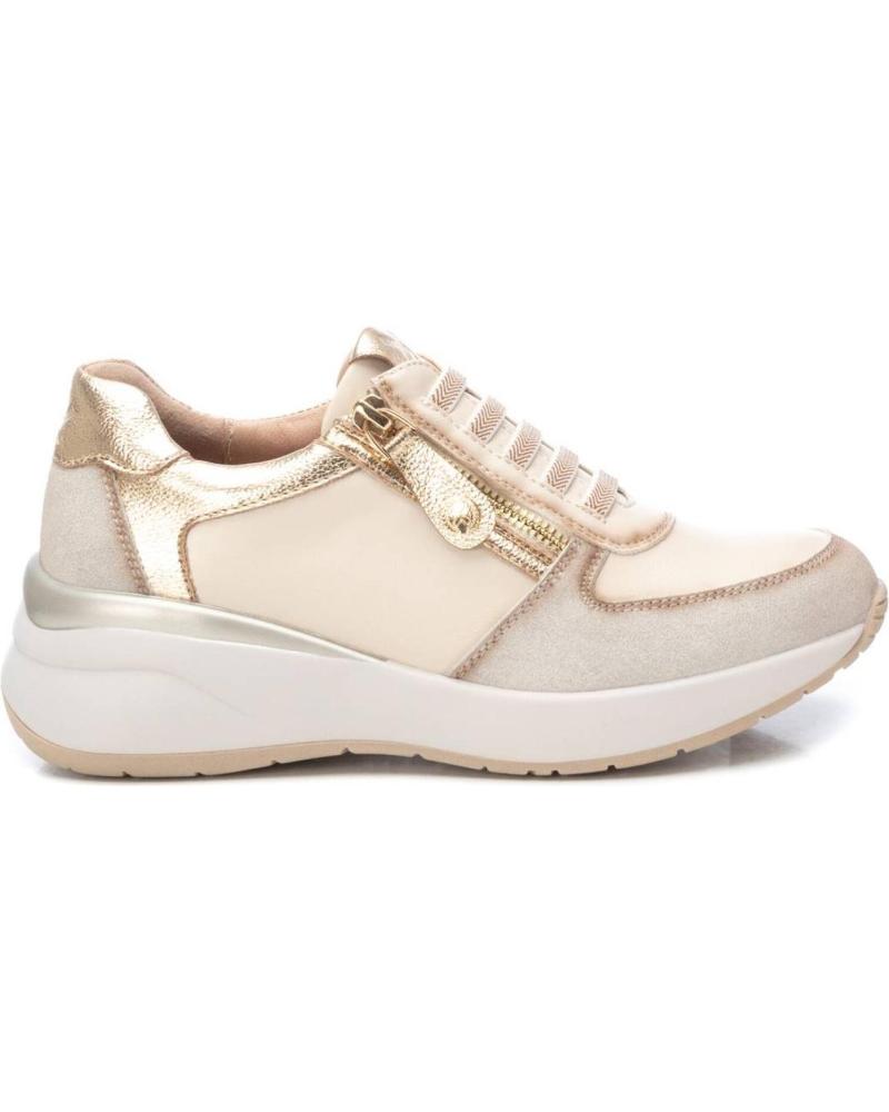 XTI ZAPATILLAS CASUAL PARA MUJER BEIGE Y DORADO BEIGE