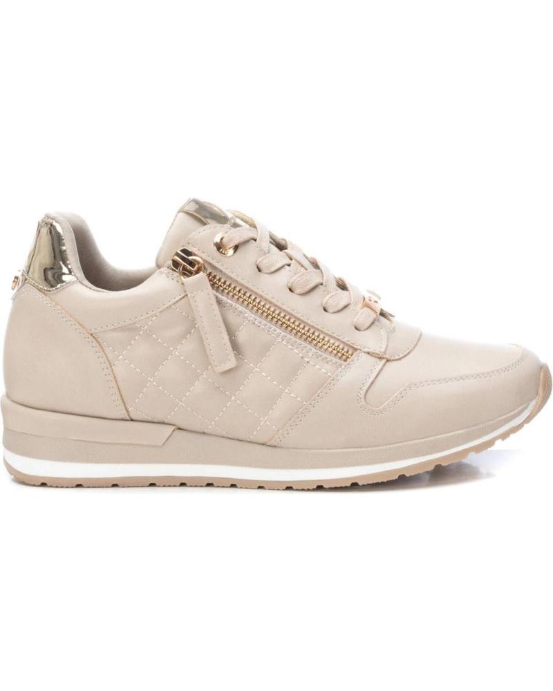 XTI 143493 DEPORTIVAS MUJER CON CREMALLERA LATERAL BEIGE