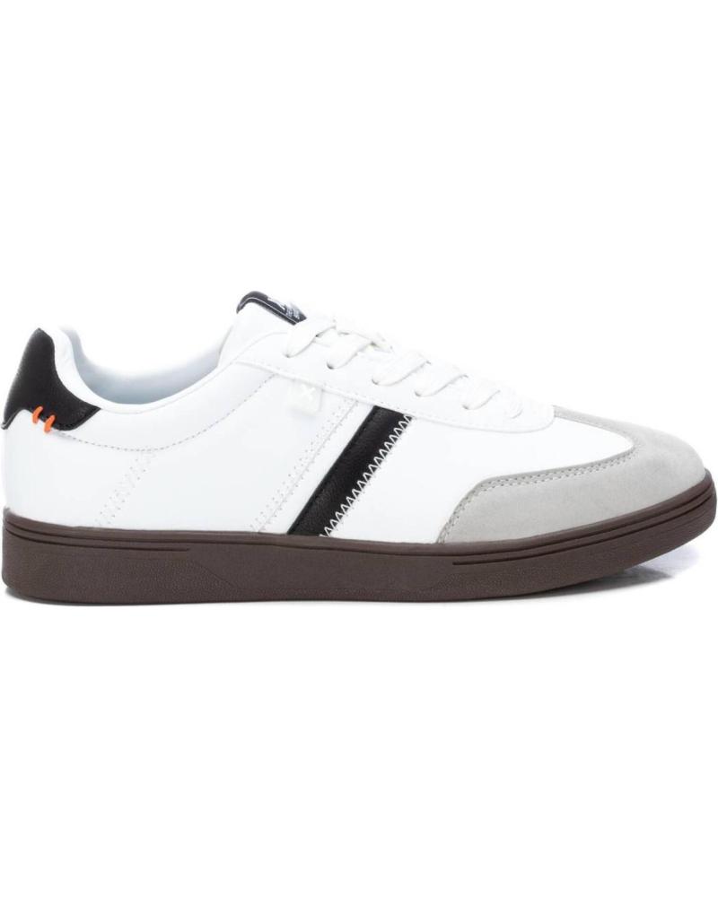 ZAPATILLAS DEPORTIVAS CASUAL XTI 151118 BLANCAS CON FRANJA NEGRA BLANCO